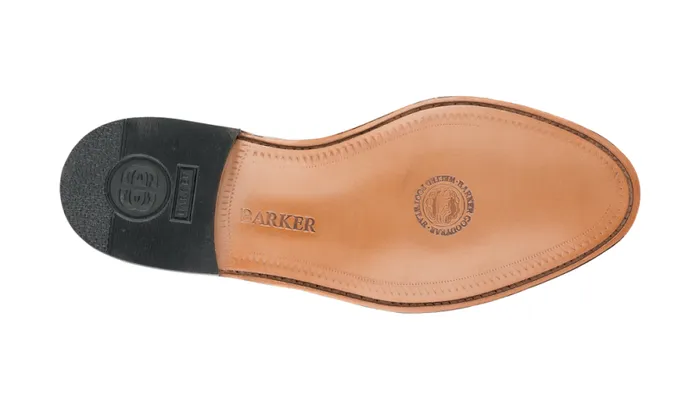 Lee 8211 Black HiShine Mens Barker Shoes Derbys