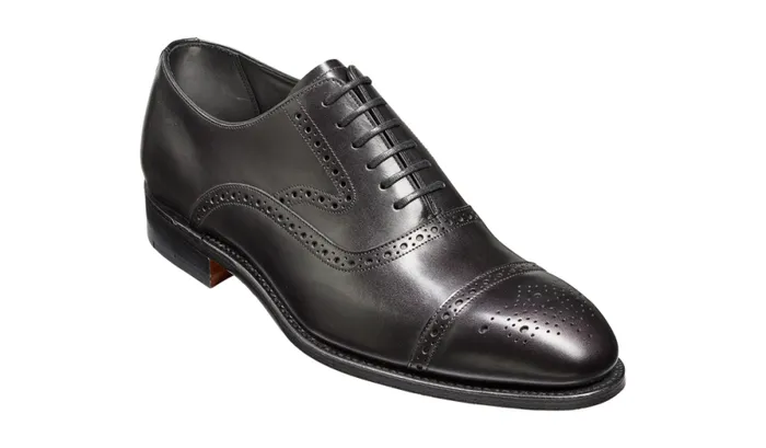 Lerwick 8211 Black Calf Mens Barker Shoes Brogues