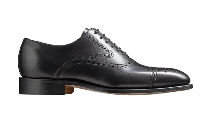 Lerwick 8211 Black Calf Mens Barker Shoes Brogues