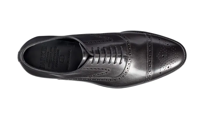 Lerwick 8211 Black Calf Mens Barker Shoes Brogues