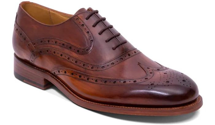 Liffey 2 8211 Hand Brushed Brown Mens Barker Shoes Brogues