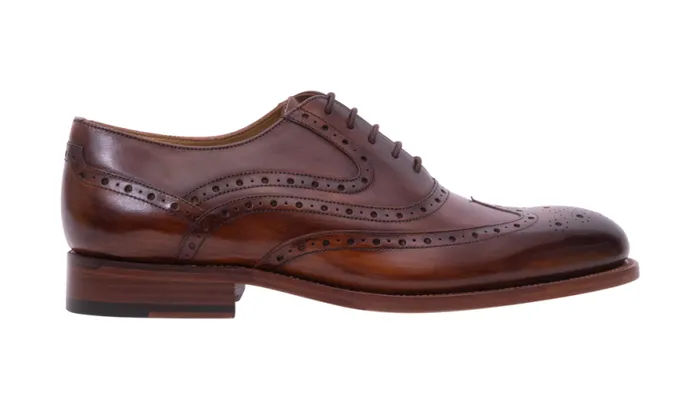Liffey 2 8211 Hand Brushed Brown Mens Barker Shoes Brogues