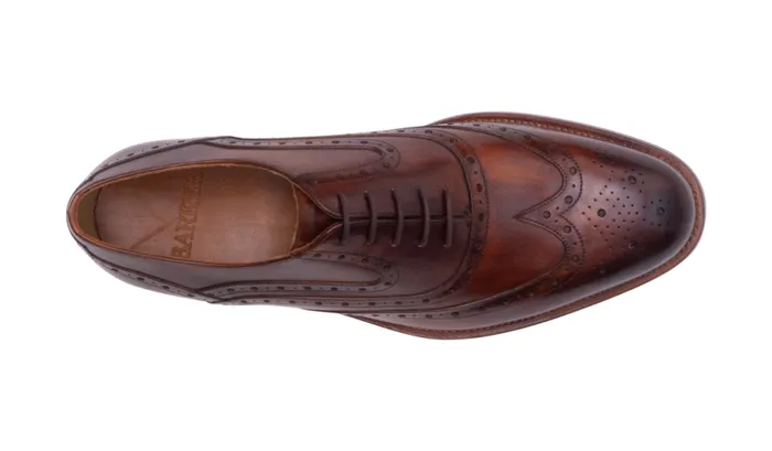 Liffey 2 8211 Hand Brushed Brown Mens Barker Shoes Brogues