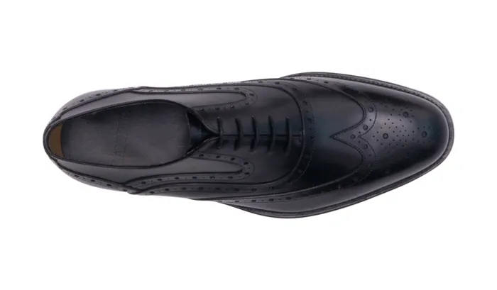 Liffey 8211 Black Calf Mens Barker Shoes Brogues