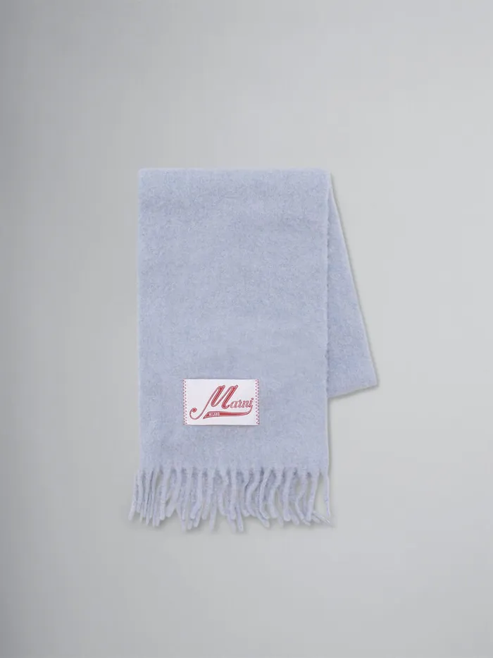 Light Blue Alpaca Scarf Women Marni Scarves