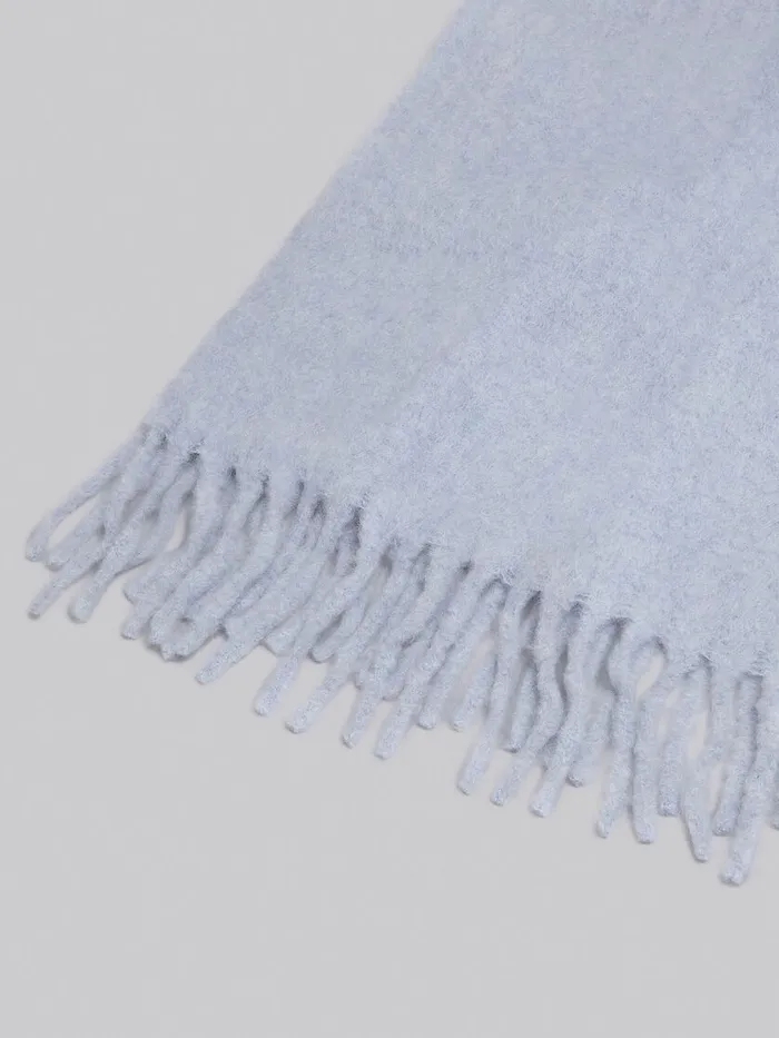 Light Blue Alpaca Scarf Women Marni Scarves