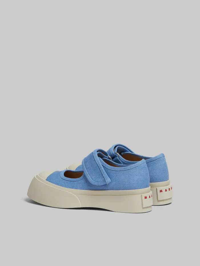 Light Blue Denim Mary Jane Sneaker Women Marni Pablo