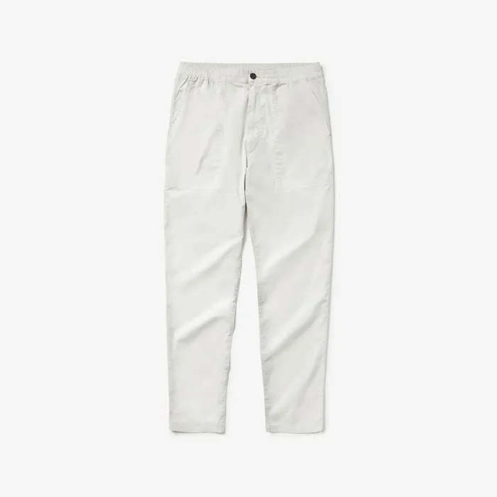Lightweight Stretch Cotton Pants Light Grey Mens Lacoste Pants and Shorts Outlet