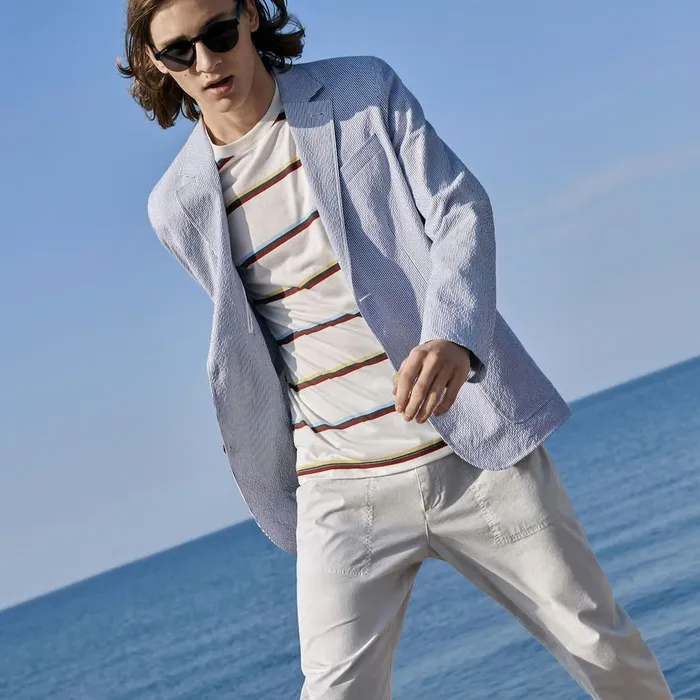 Lightweight Stretch Cotton Pants Light Grey Mens Lacoste Pants and Shorts Outlet