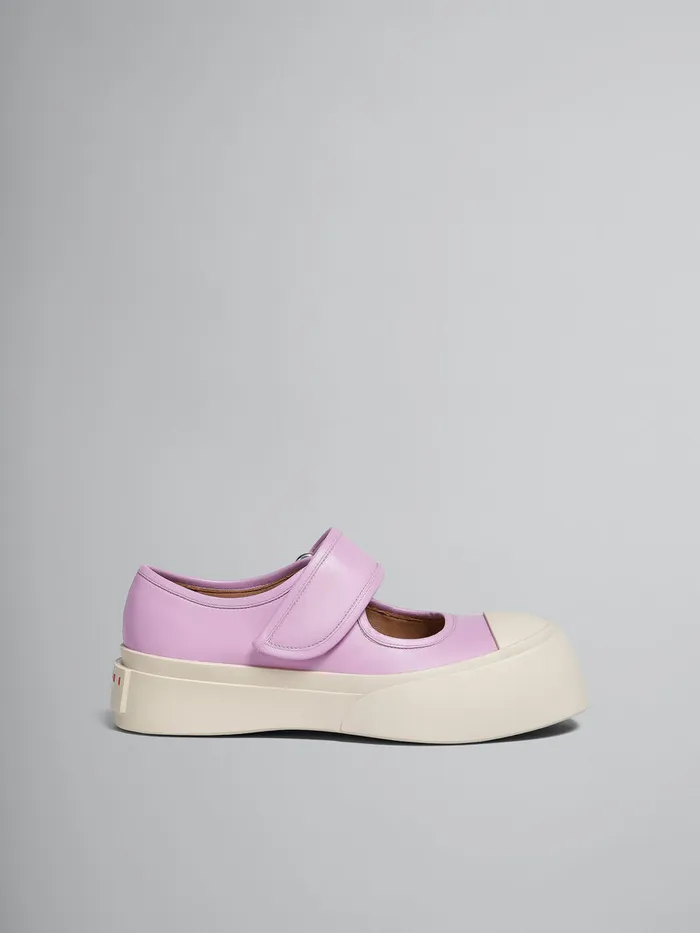 Lilac Nappa Leather Mary Jane Sneaker Women Marni Pablo