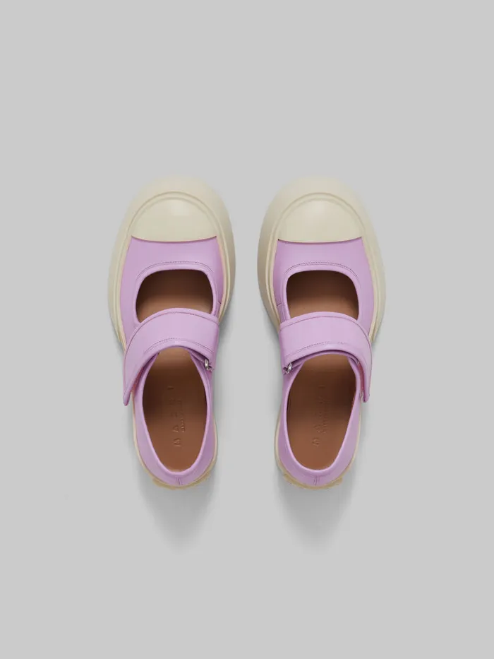 Lilac Nappa Leather Mary Jane Sneaker Women Marni Pablo