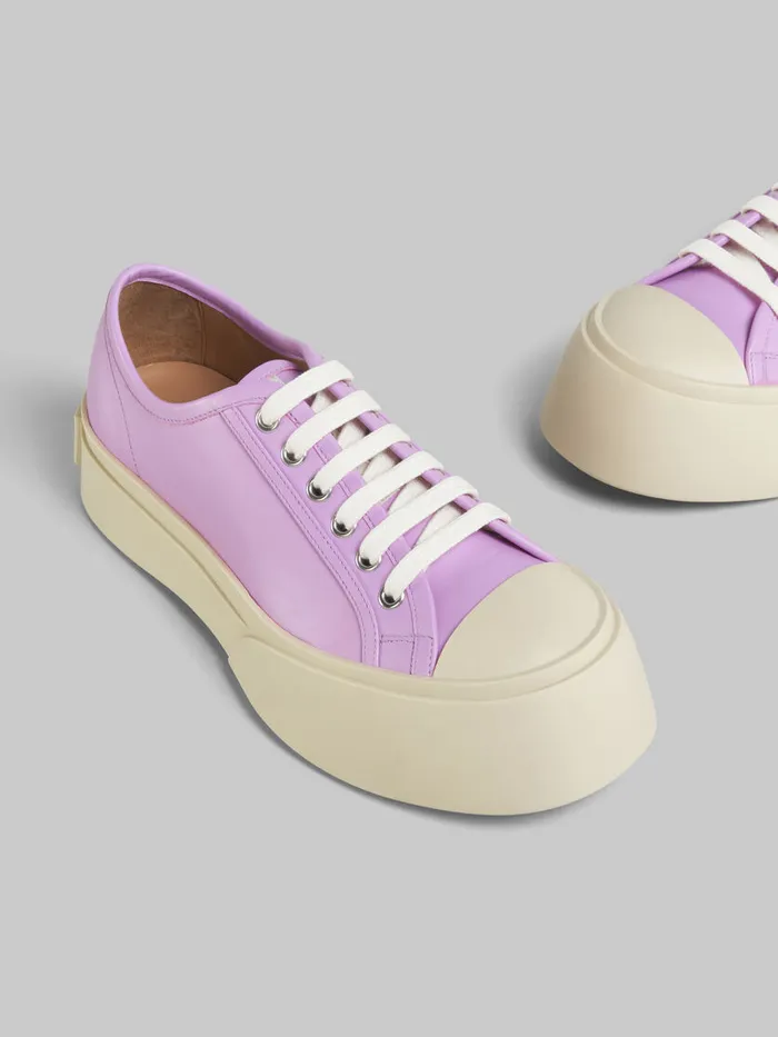 Lilac Nappa Leather Pablo Laceup Sneaker Women Marni Pablo