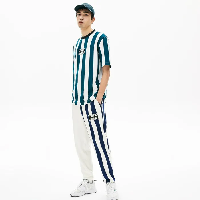 LIVE Bicolor Fleece Tracksuit Pants WhiteNavy BlueWhite Mens Lacoste Tracksuits Online Store LIVE Bicolor Fleece Tracksuit Pants WhiteNavy BlueWhite Mens Lacoste Tracksuits Online Store