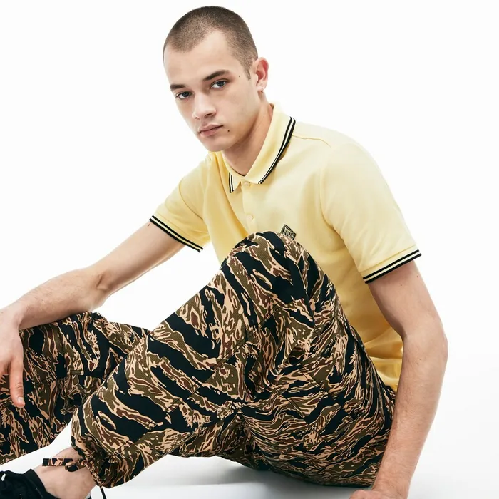 LIVE Camouflage Cargo Pants BlackWhite Mens Lacoste Pants and Shorts Popular