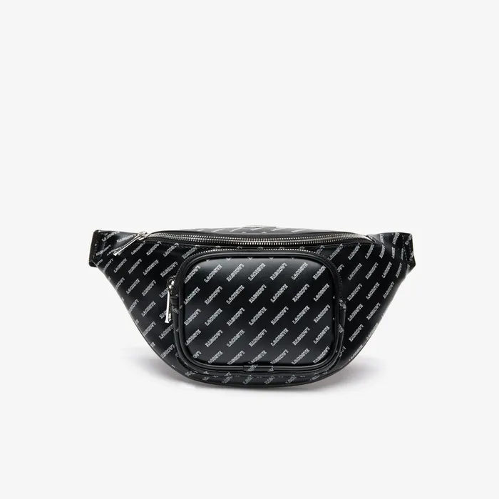 LIVE Coated Print Canvas Belt Bag Allover Lacoste Black Mens Lacoste Bags On Sale LIVE Coated Print Canvas Belt Bag Allover Lacoste Black Mens Lacoste Bags On Sale