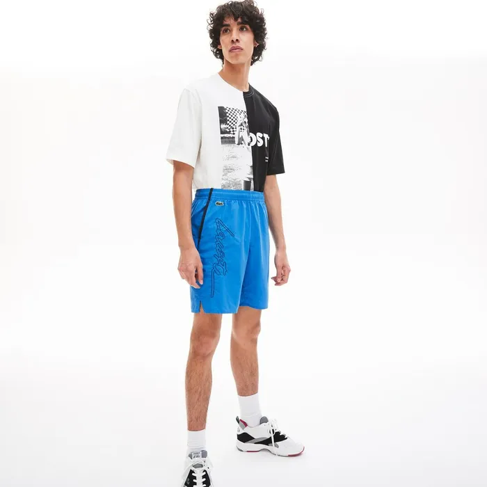 LIVE Lightweight Bermuda Shorts BlueBlack Mens Lacoste Pants and Shorts Outlet LIVE Lightweight Bermuda Shorts BlueBlack Mens Lacoste Pants and Shorts Outlet