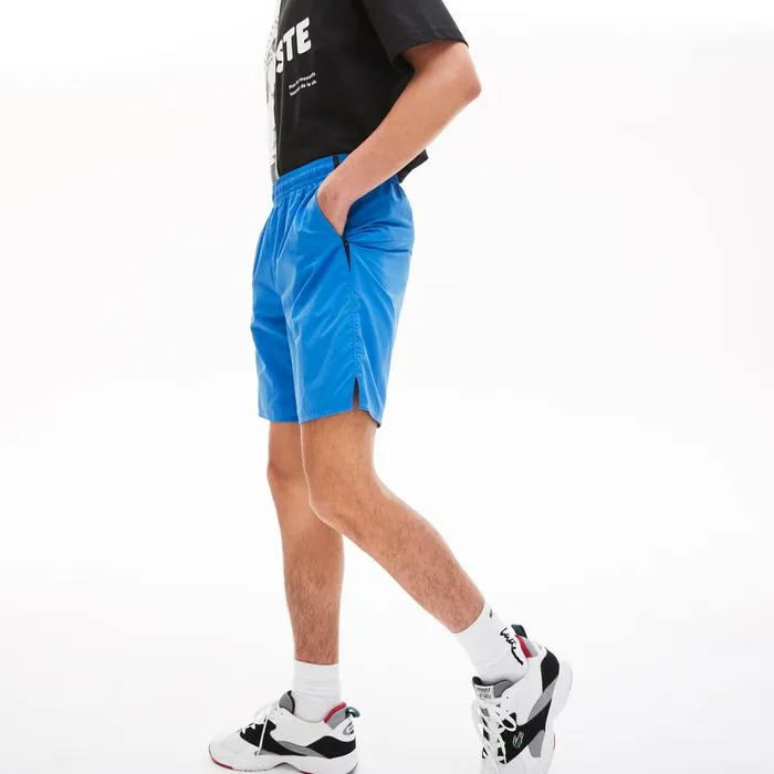 LIVE Lightweight Bermuda Shorts BlueBlack Mens Lacoste Pants and Shorts Outlet