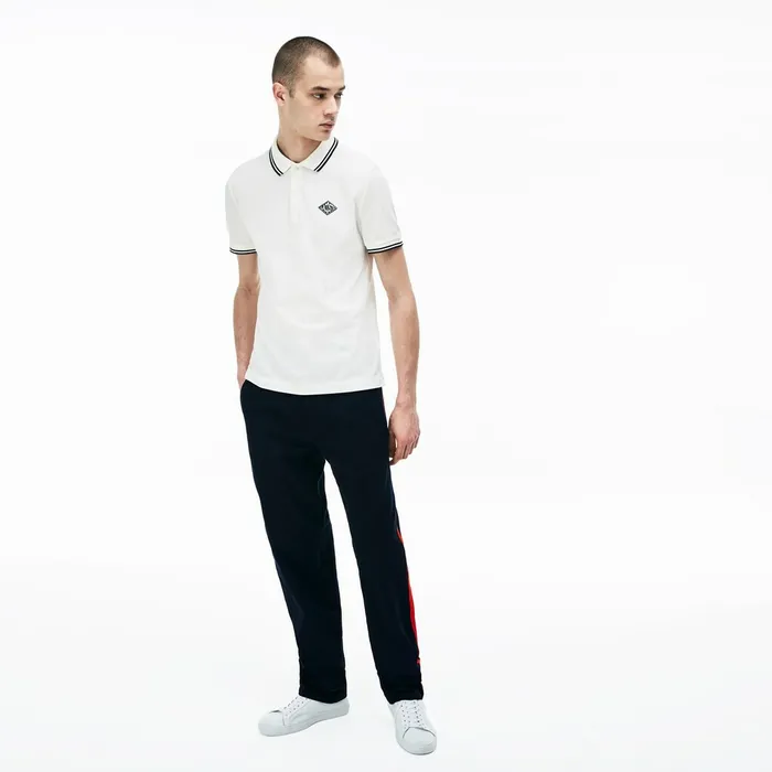 LIVE Loose Fit Chinos BlueRed Mens Lacoste Pants and Shorts Online Store