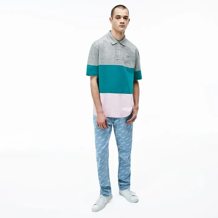 LIVE Loose Fit Cotton Polo Grey ChineGreenLight Pink Mens Lacoste Polos Gift 4 You