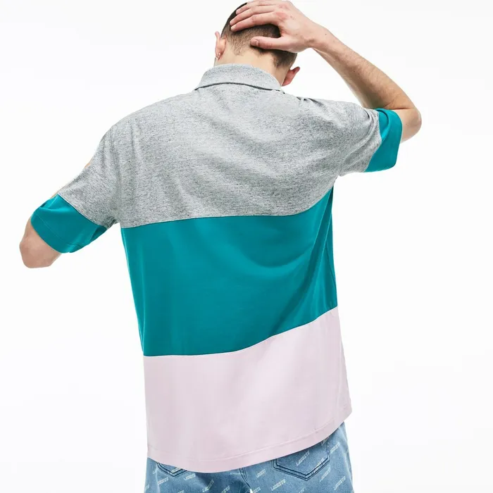 LIVE Loose Fit Cotton Polo Grey ChineGreenLight Pink Mens Lacoste Polos Gift 4 You
