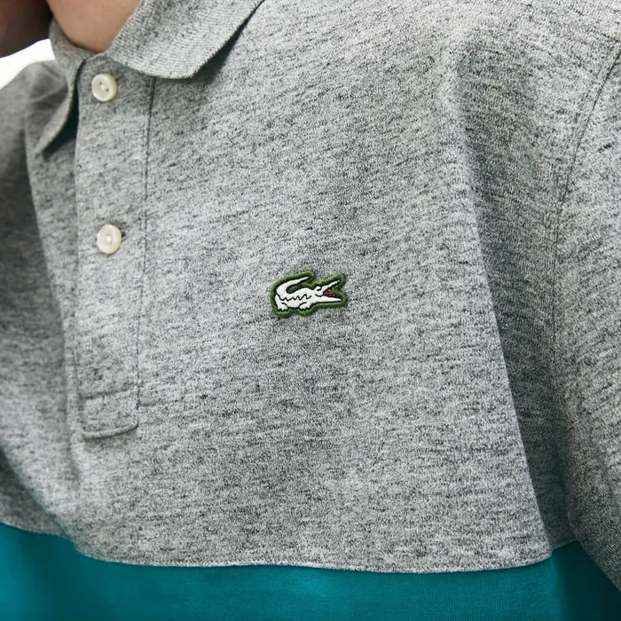 LIVE Loose Fit Cotton Polo Grey ChineGreenLight Pink Mens Lacoste Polos Gift 4 You