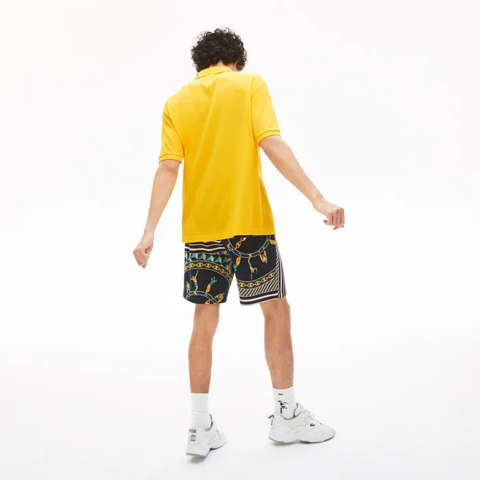 LIVE RelaxedFit Cotton Piqu Polo Shirt Yellow Mens Lacoste Polos Shop
