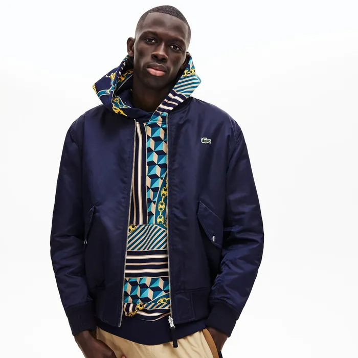 LIVE Reversible Bomber Jacket Navy BlueWhite Mens Lacoste Jackets and Coats Shop Online LIVE Reversible Bomber Jacket Navy BlueWhite Mens Lacoste Jackets and Coats Shop Online