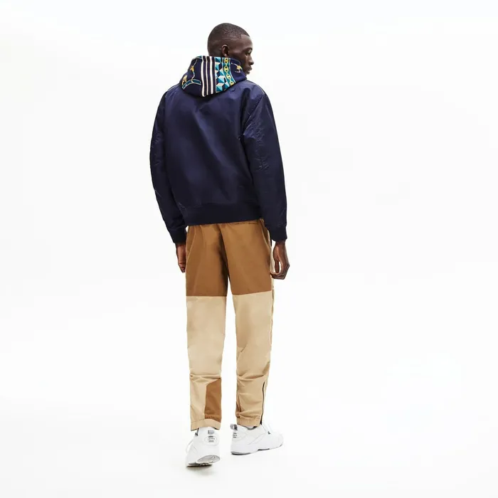 LIVE Reversible Bomber Jacket Navy BlueWhite Mens Lacoste Jackets and Coats Shop Online
