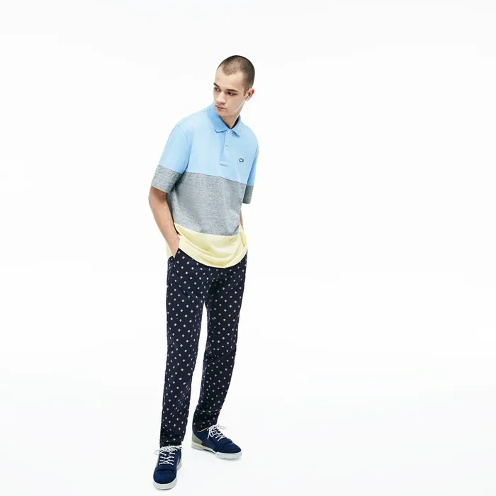 LIVE Skinny Fit Chinos Navy BlueWhite Mens Lacoste Pants and Shorts For Sale Online
