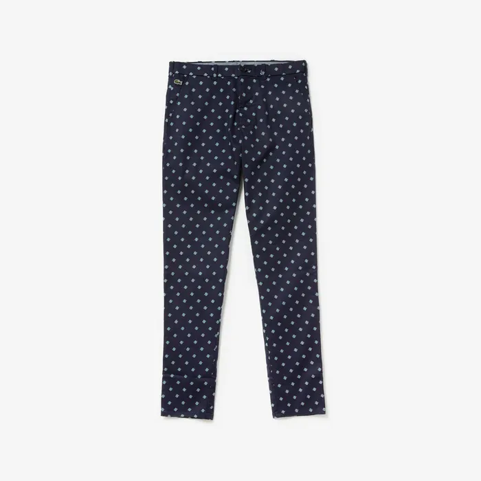 LIVE Skinny Fit Chinos Navy BlueWhite Mens Lacoste Pants and Shorts For Sale Online