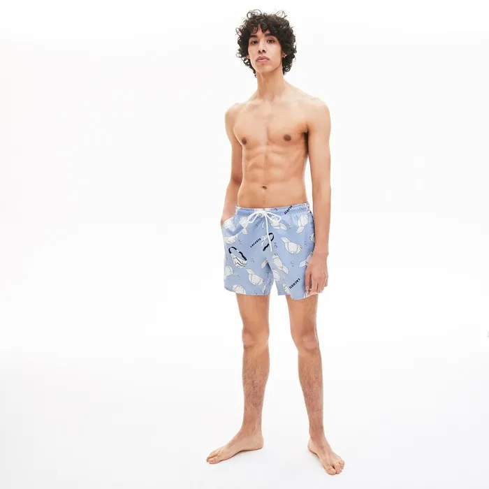 LIVE Urban Design Swim Shorts PurpleWhite Mens Lacoste Swimwear Online