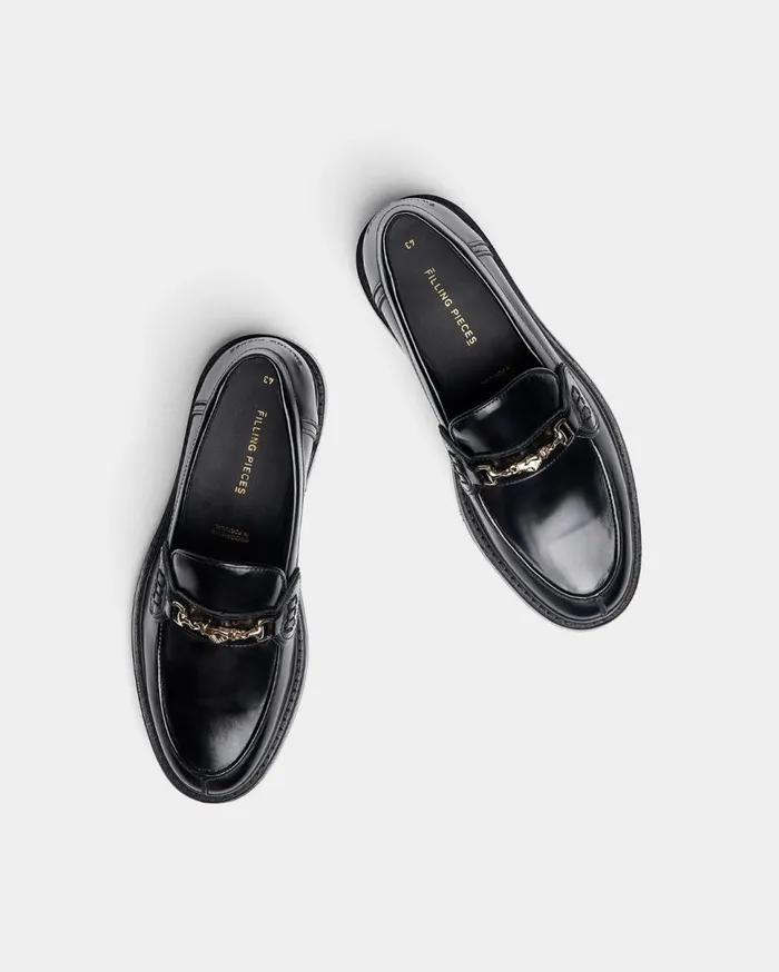 Loafer Polido All Black MenWomen Filling Pieces Loafers and Dress Shoes