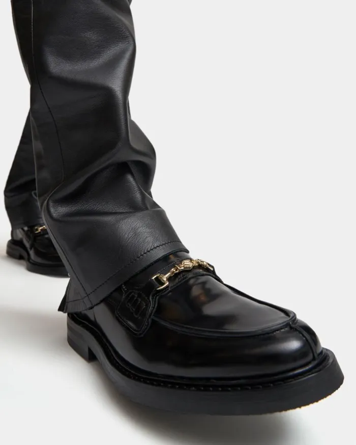 Loafer Polido All Black MenWomen Filling Pieces Loafers and Dress Shoes