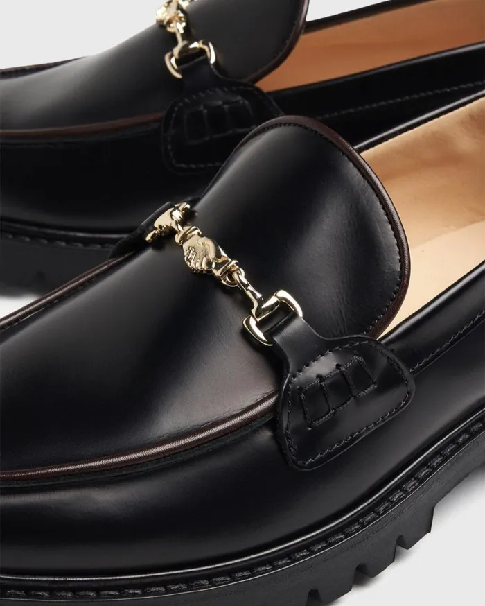 Loafer Polido Black WomenMen Filling Pieces Loafers and Dress Shoes