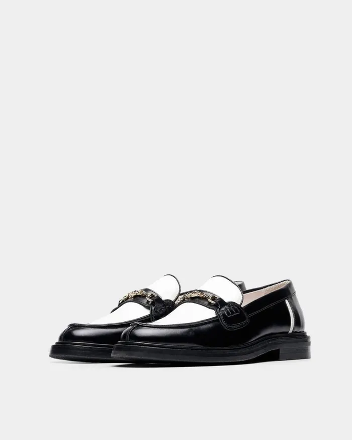 Loafer Polido White Black MenWomen Filling Pieces Loafers and Dress Shoes