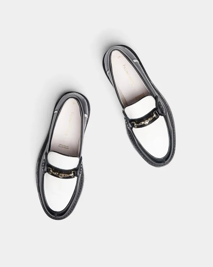 Loafer Polido White Black WomenMen Filling Pieces Loafers and Dress Shoes