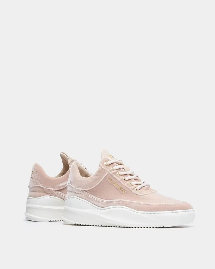 Low Eva Sky Velvet Beige Women Filling Pieces Sneakers
