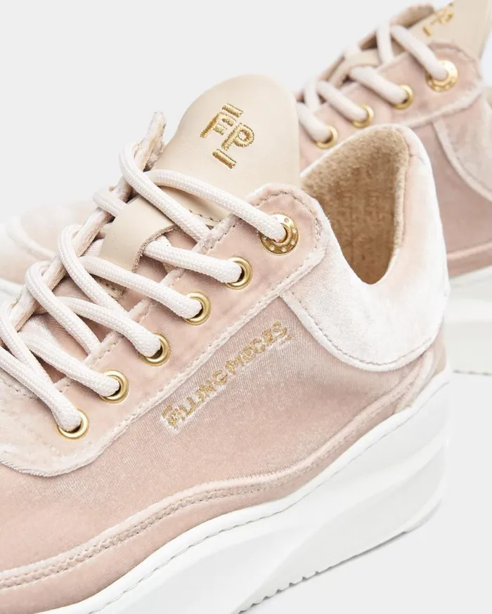 Low Eva Sky Velvet Beige Women Filling Pieces Sneakers