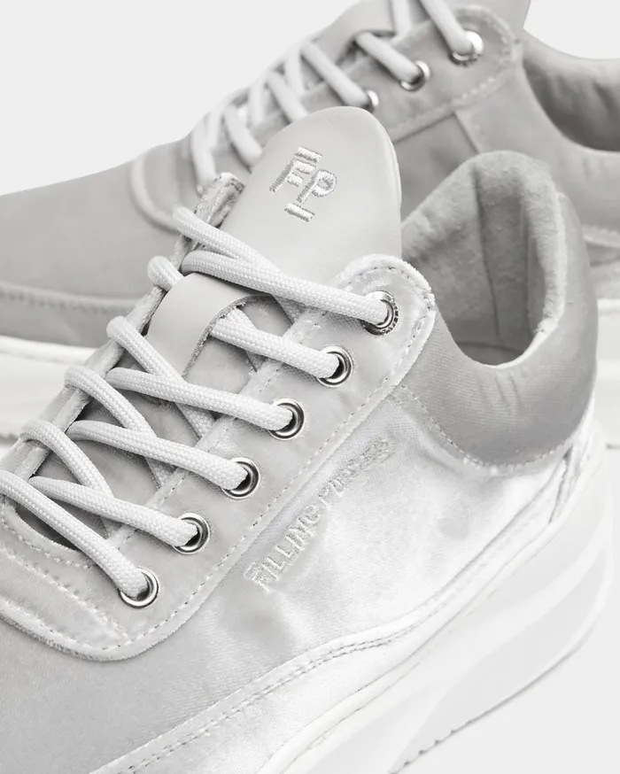 Low Eva Sky Velvet Grey Women Filling Pieces Sneakers