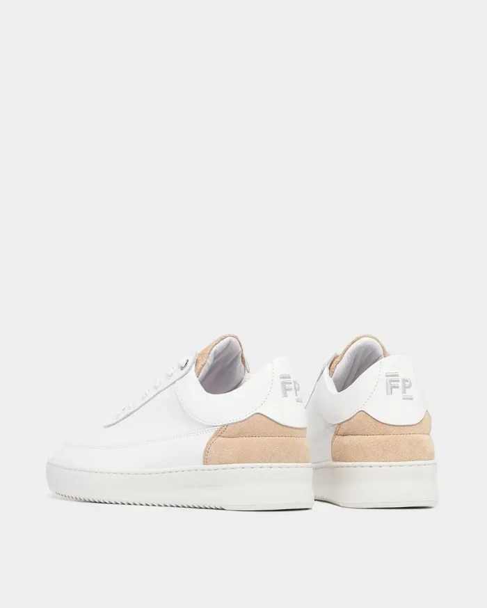 Low Eva Suede White Women Filling Pieces Sneakers