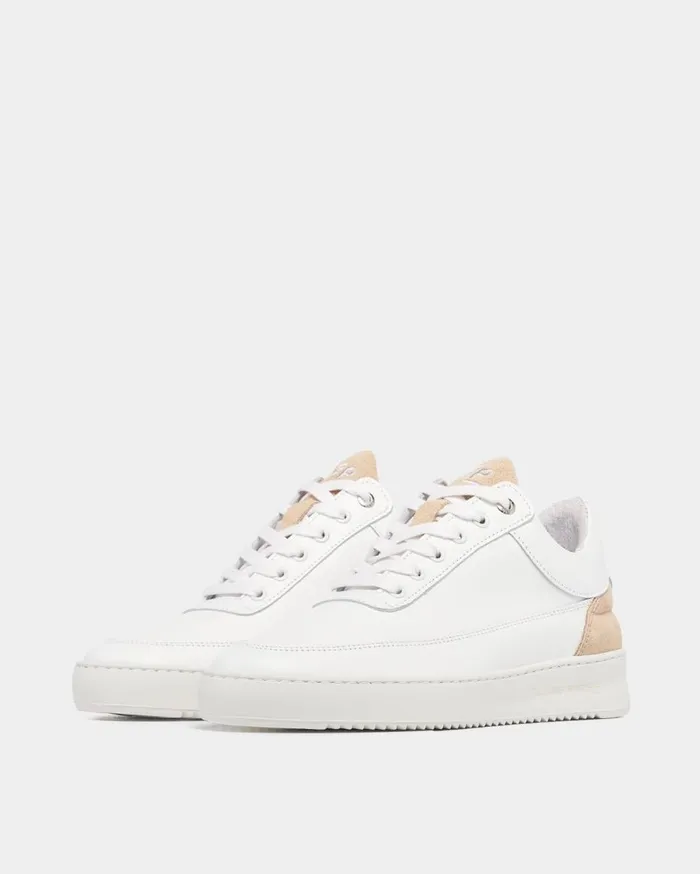 Low Eva Suede White Women Filling Pieces Sneakers
