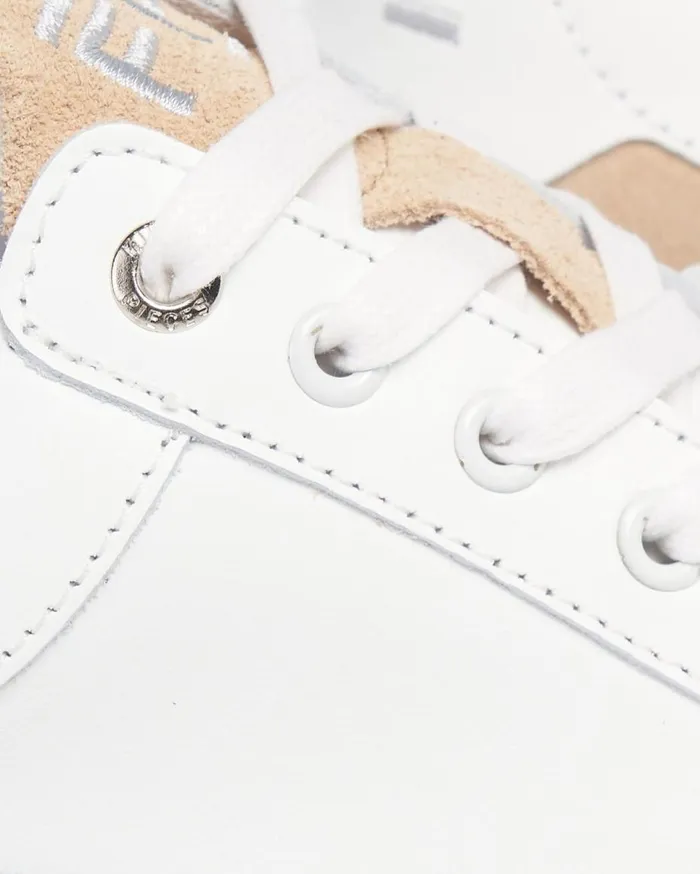 Low Eva Suede White Women Filling Pieces Sneakers