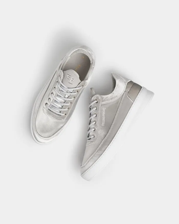 Low Eva Velvet Grey Women Filling Pieces Sneakers