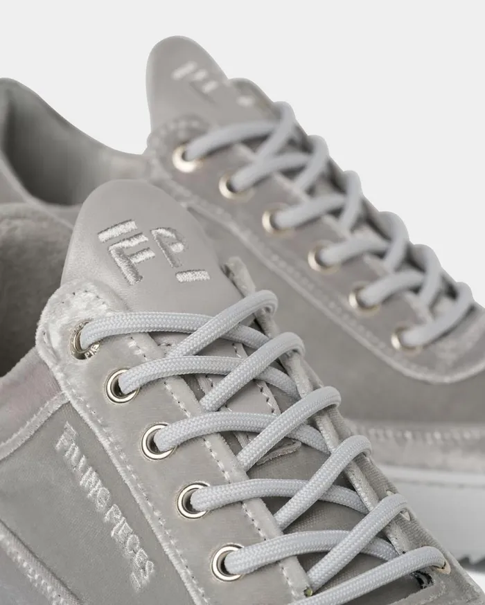 Low Eva Velvet Grey Women Filling Pieces Sneakers