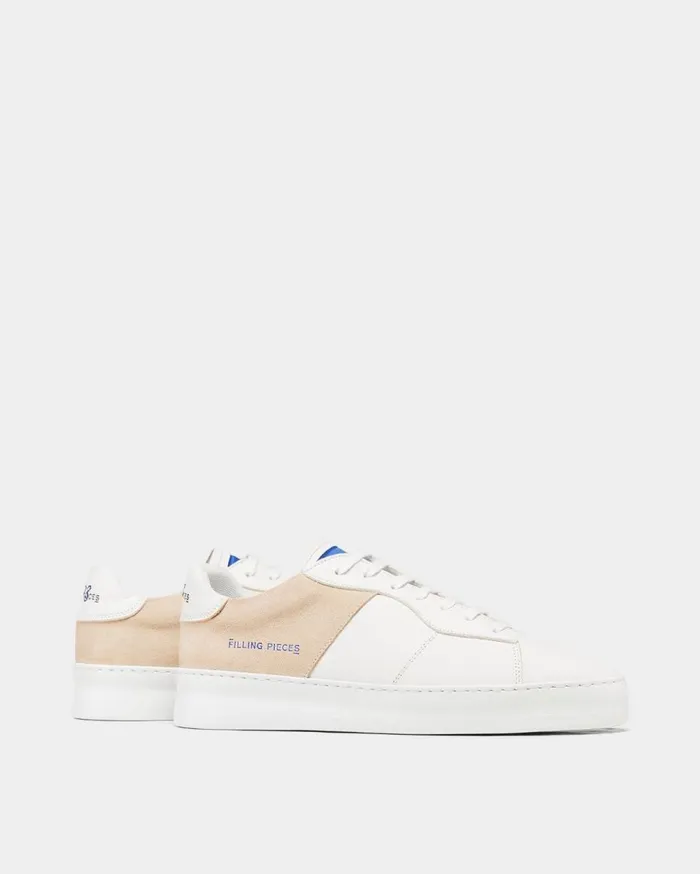 Low Plain Court 683 Organic White MenWomen Filling Pieces Sneakers
