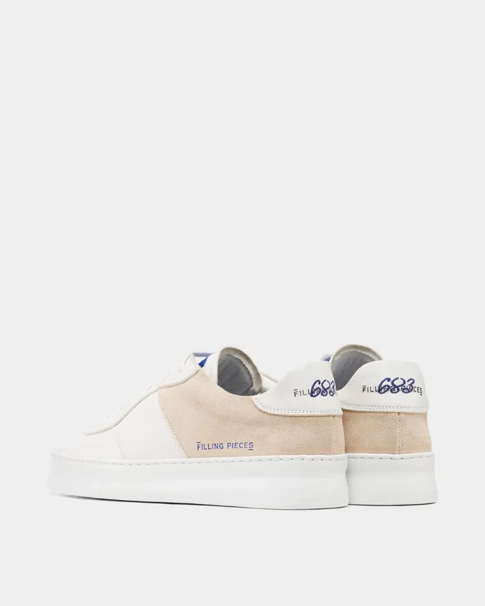 Low Plain Court 683 Organic White MenWomen Filling Pieces Sneakers