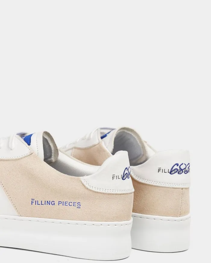 Low Plain Court 683 Organic White MenWomen Filling Pieces Sneakers