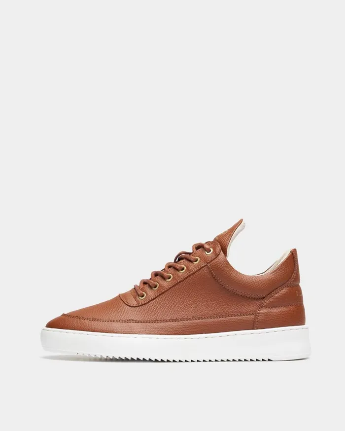 Low Top Crumbs Brown Men Filling Pieces Sneakers