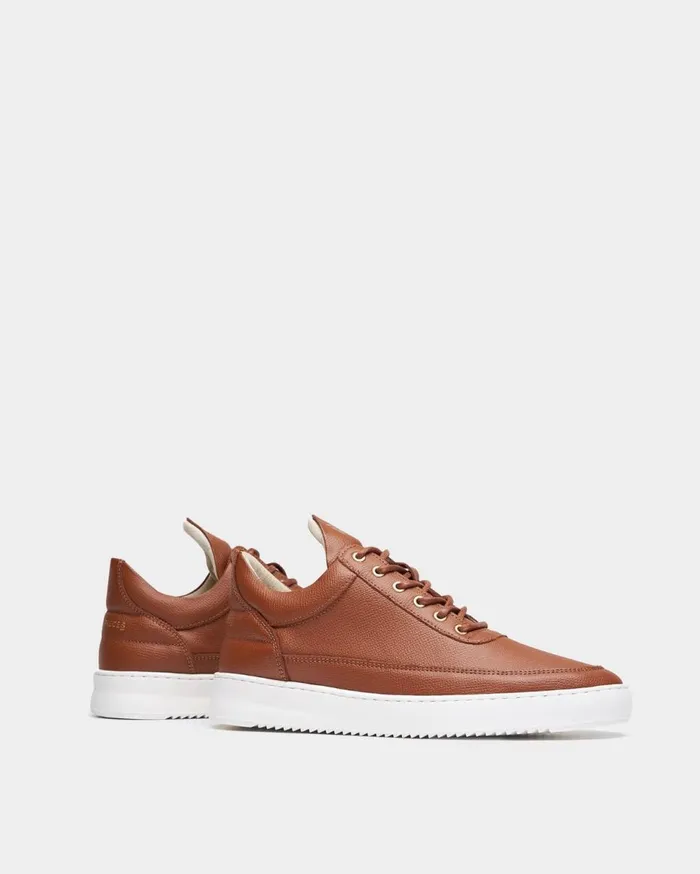 Low Top Crumbs Brown Men Filling Pieces Sneakers