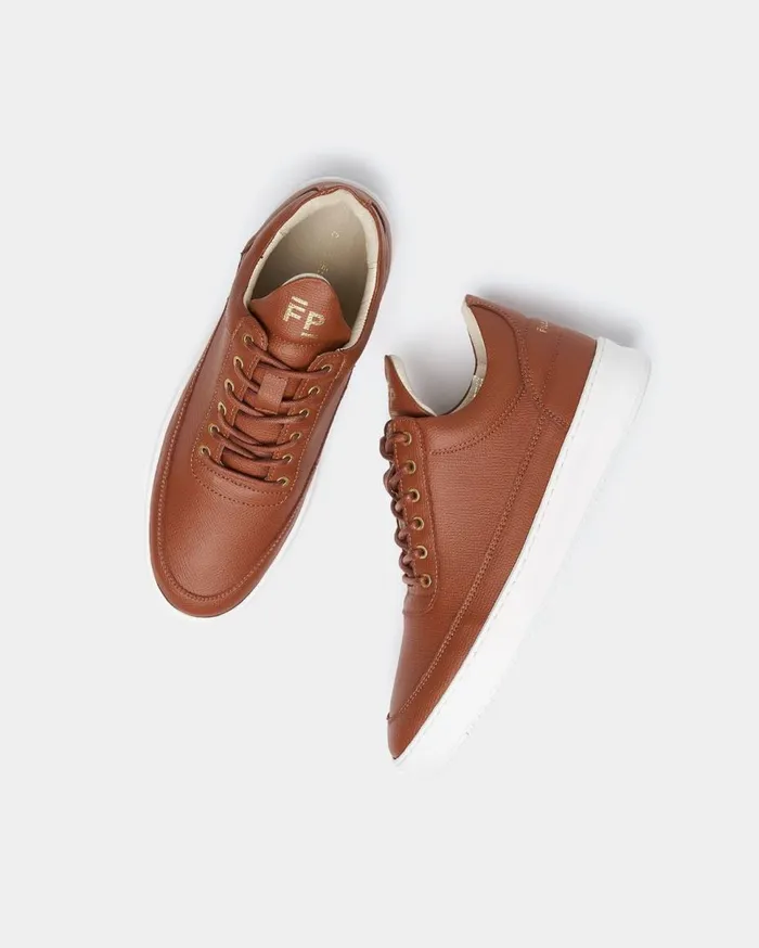 Low Top Crumbs Brown Men Filling Pieces Sneakers